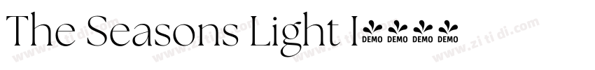 The Seasons Light I字体转换